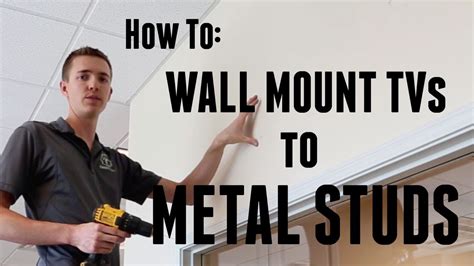 how to install a tv bracket on metal studs|best screws for stud mount.